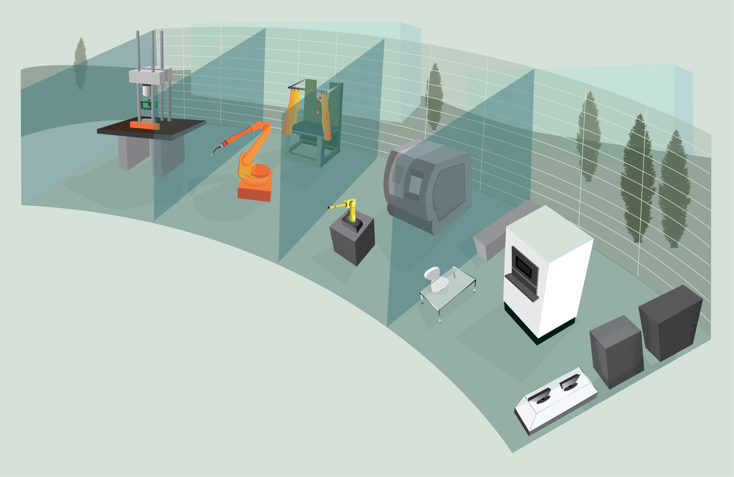 Rendering of New CInDI (Computational Intelligence & Design Informatics) Laboratory