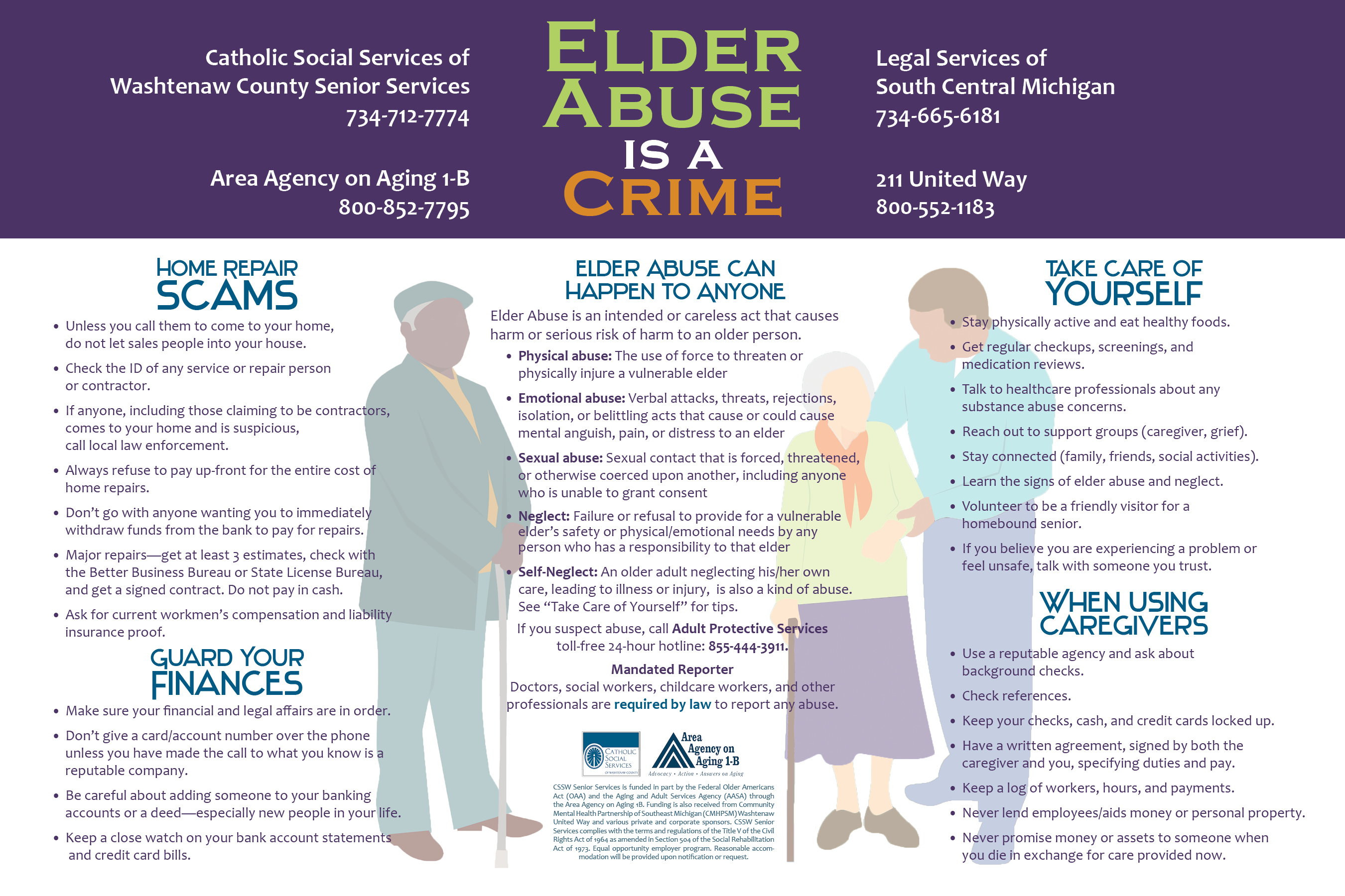 Elder Abuse Campaign Restaurant Placemat